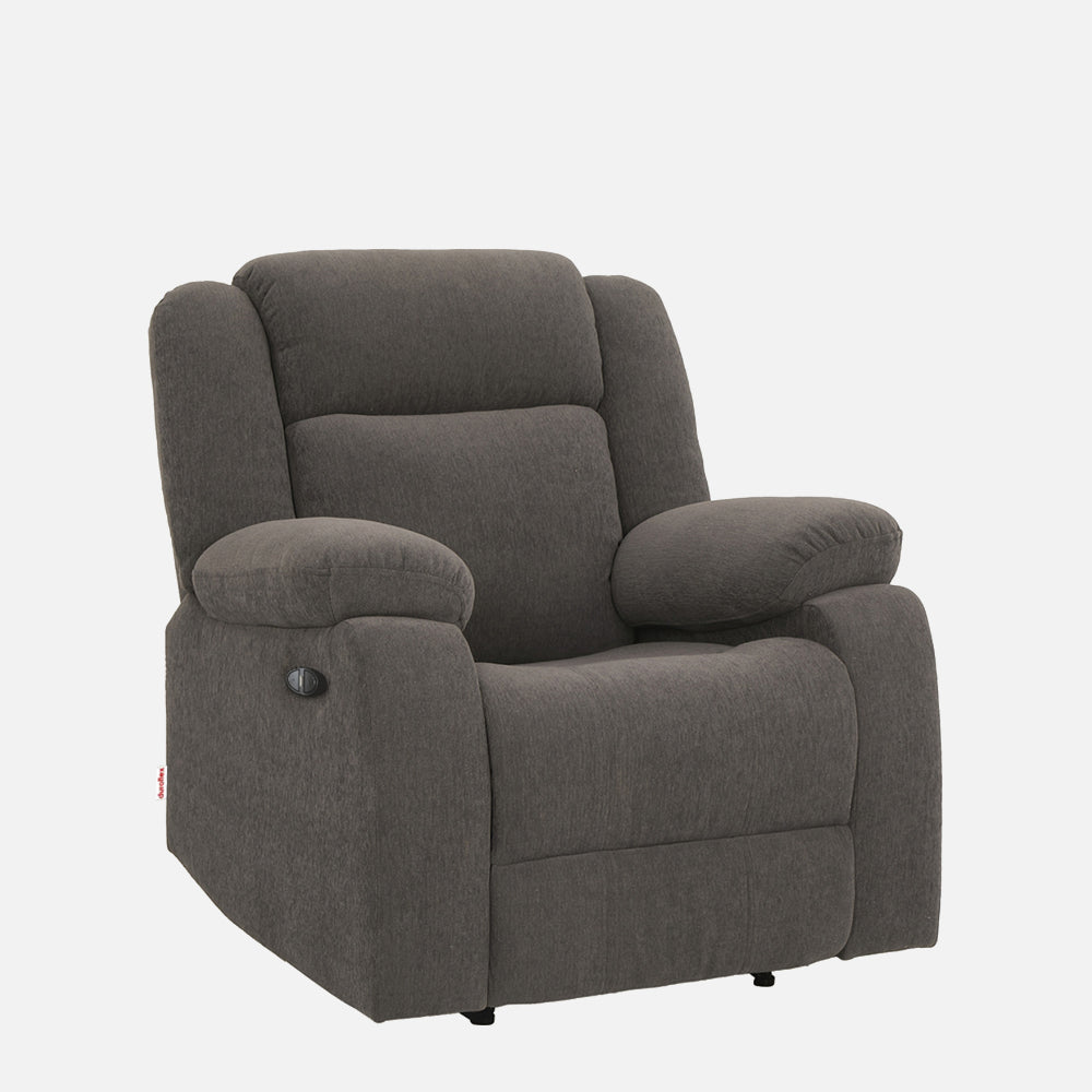 Avalon Motorized Electric Powered  Fabric Recliner |  1 seater | Grey |  Duroflex Furniture