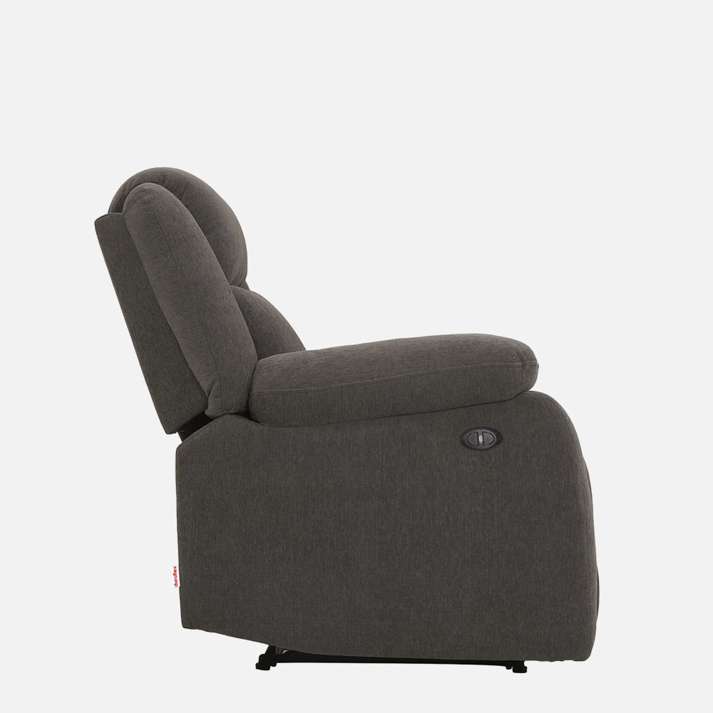 Avalon Motorized Electric Powered  Fabric Recliner |  1 seater | Grey |  Duroflex Furniture