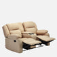 Avalon Twin Beige Fabric Recliner 2 Seater