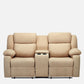 Avalon Twin Beige Fabric Recliner 2 Seater