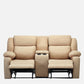 Avalon Twin Beige Fabric Recliner 2 Seater