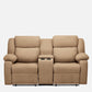 Avalon Twin Brown Fabric Recliner 2 Seater
