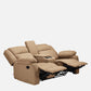 Avalon Twin Brown Fabric Recliner 2 Seater