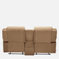 Avalon Twin Brown Fabric Recliner 2 Seater