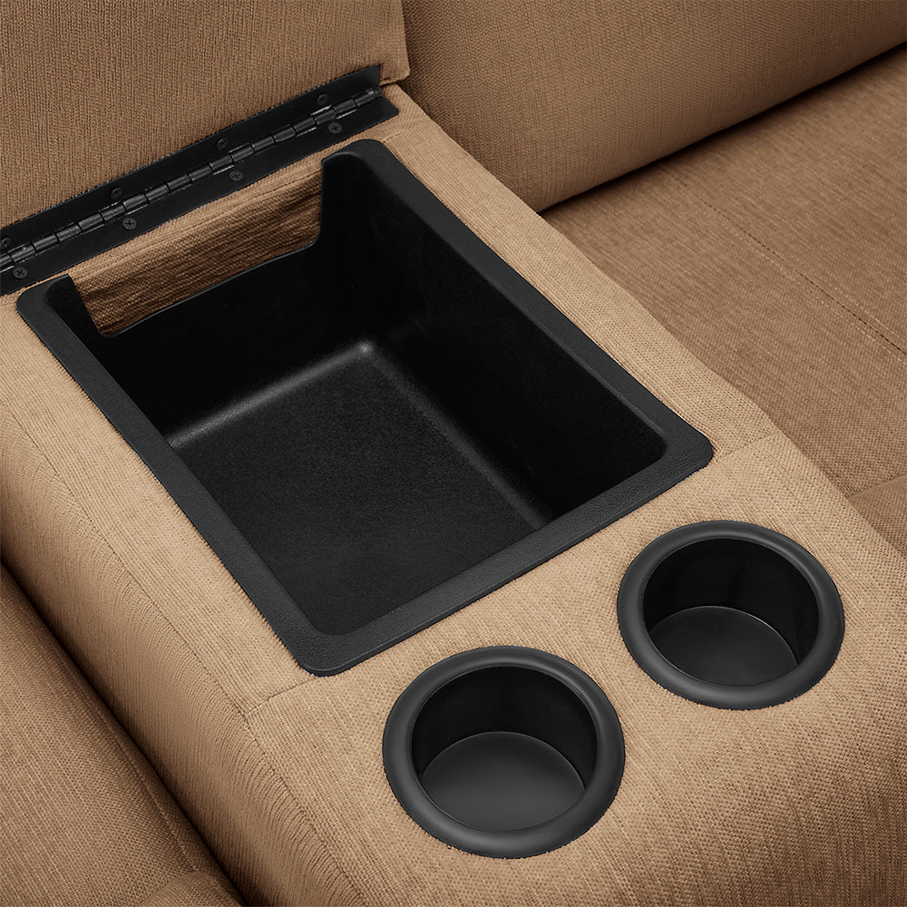 Avalon Twin Fabric Recliner |  2 seater | Brown |  Duroflex Furniture