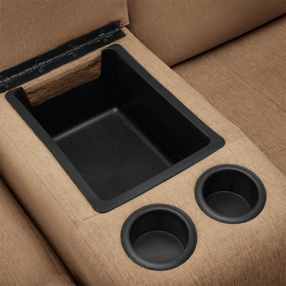 Avalon Twin Fabric Recliner |  2 seater | Brown |  Duroflex Furniture