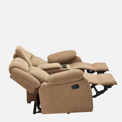 Avalon Twin Fabric Recliner |  2 seater | Brown |  Duroflex Furniture