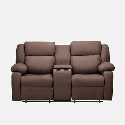 Avalon Twin Fabric Recliner | 2 seater | Brown |  Duroflex Furniture
