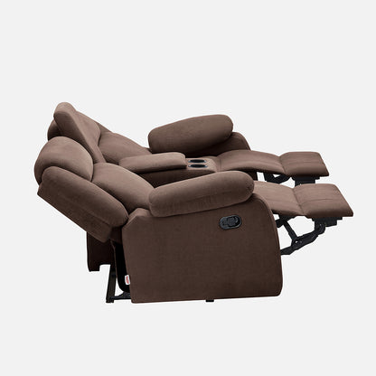 Avalon Twin Fabric Recliner | 2 seater | Brown |  Duroflex Furniture