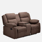 Avalon Twin Fabric Recliner |  2 seater | Dark Brown |  Duroflex Furniture