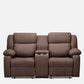 Avalon Twin Dark Brown Fabric Recliner 2 Seater