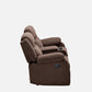 Avalon Twin Dark Brown Fabric Recliner 2 Seater