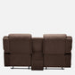 Avalon Twin Fabric Recliner |  2 seater | Dark Brown |  Duroflex Furniture