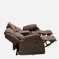 Avalon Twin Dark Brown Fabric Recliner 2 Seater