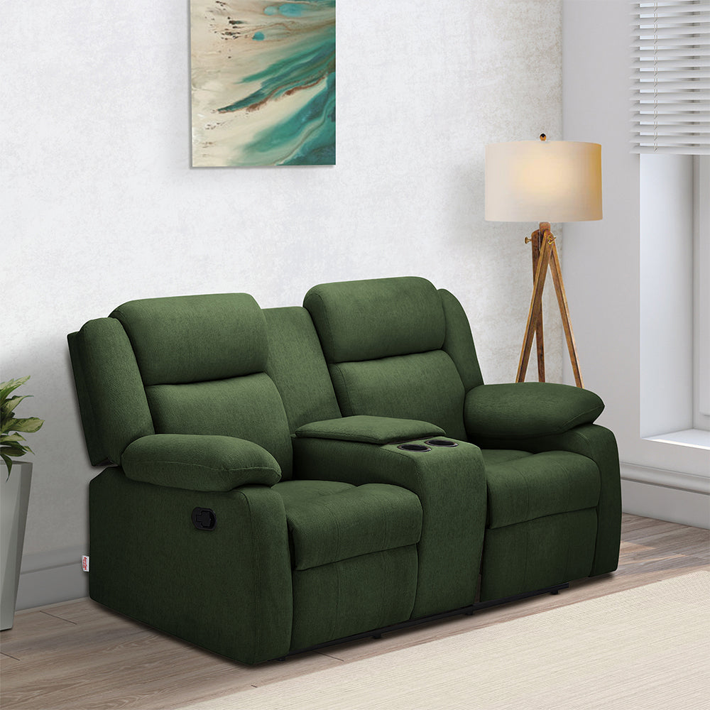 Avalon Twin Fabric Recliner |  2 seater | Sap Green |  Duroflex Furniture