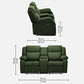 Avalon Twin Fabric Recliner |  2 seater | Sap Green |  Duroflex Furniture