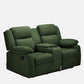 Avalon Twin Sap Green Fabric Recliner 2 Seater