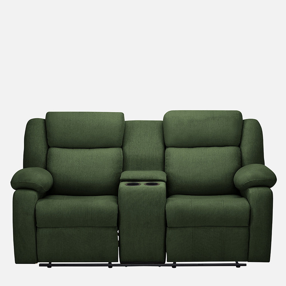 Avalon Twin Fabric Recliner |  2 seater | Sap Green |  Duroflex Furniture