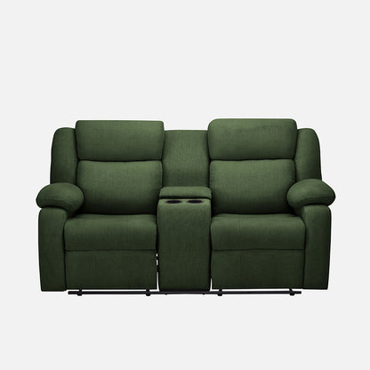 Avalon Twin Sap Green Fabric Recliner 2 Seater