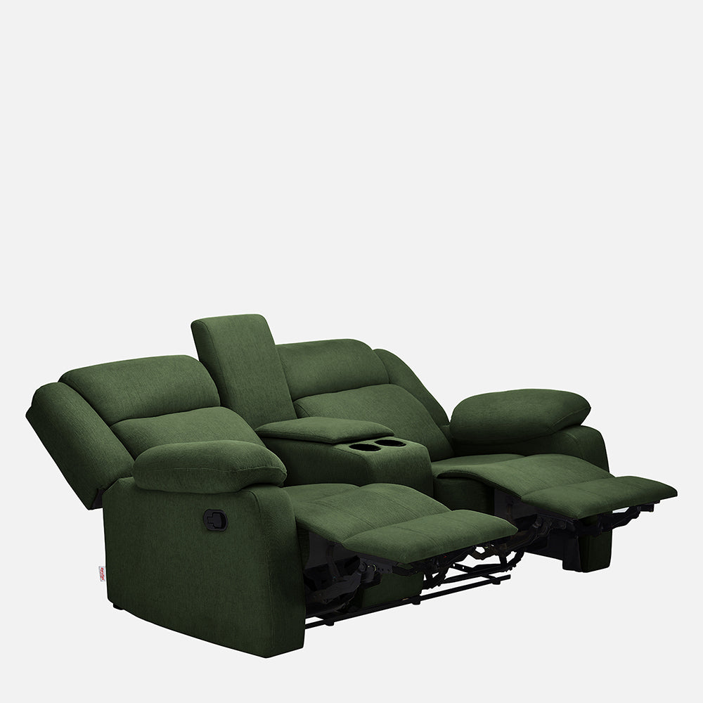 Avalon Twin Fabric Recliner |  2 seater | Sap Green |  Duroflex Furniture