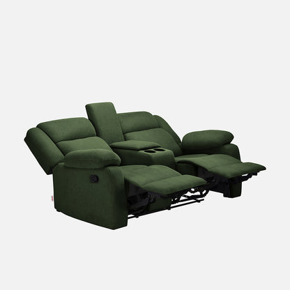 Avalon Twin Sap Green Fabric Recliner 2 Seater