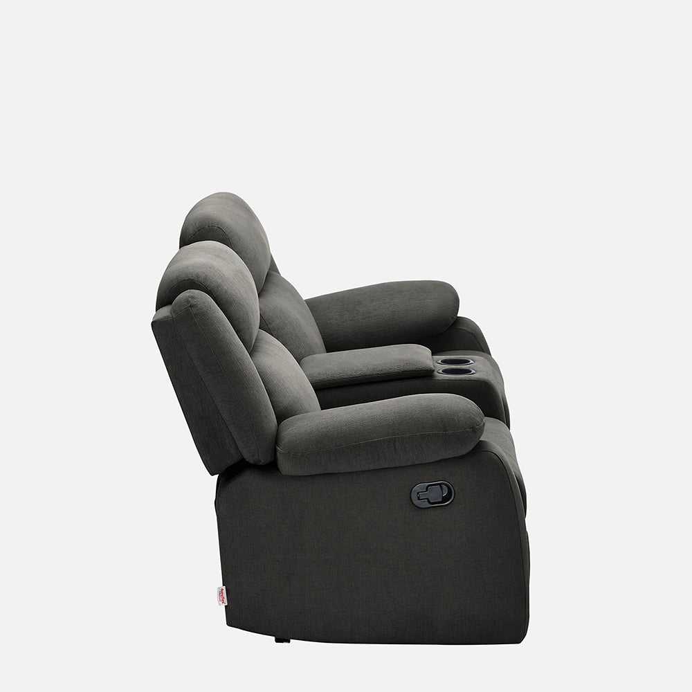 Avalon Twin Grey Fabric Recliner 2 Seater November 19 2024 Duroflex