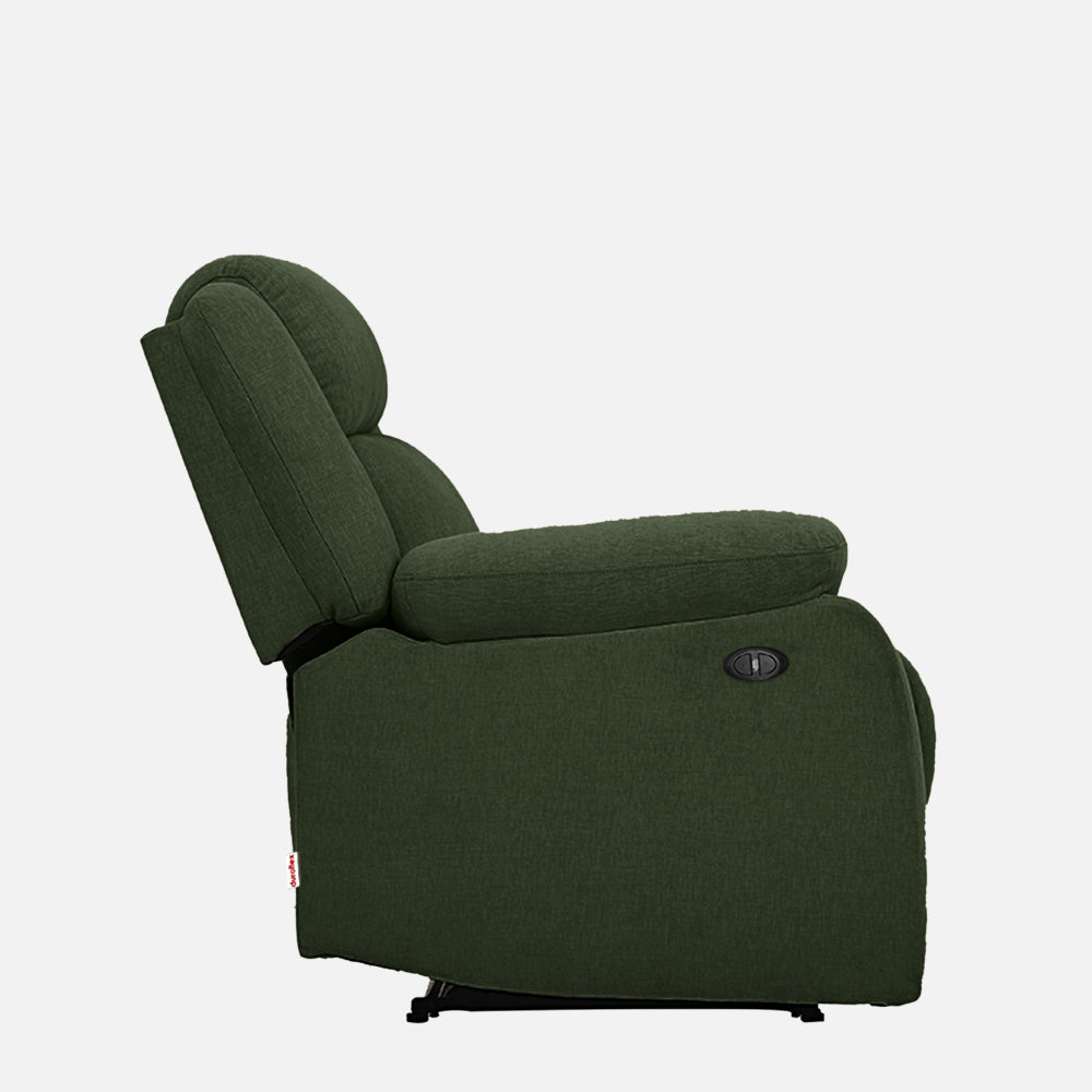 Avalon Motorized Electric Powered Sap Green Fabric Recliner
