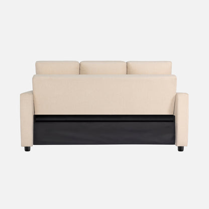 Ease Fabric Sofa cum Bed | 3 seater | Iconic Beige |  Duroflex Furniture