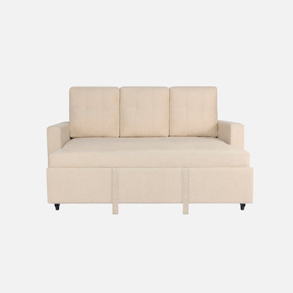 Ease Fabric Sofa cum Bed | 3 seater | Iconic Beige |  Duroflex Furniture