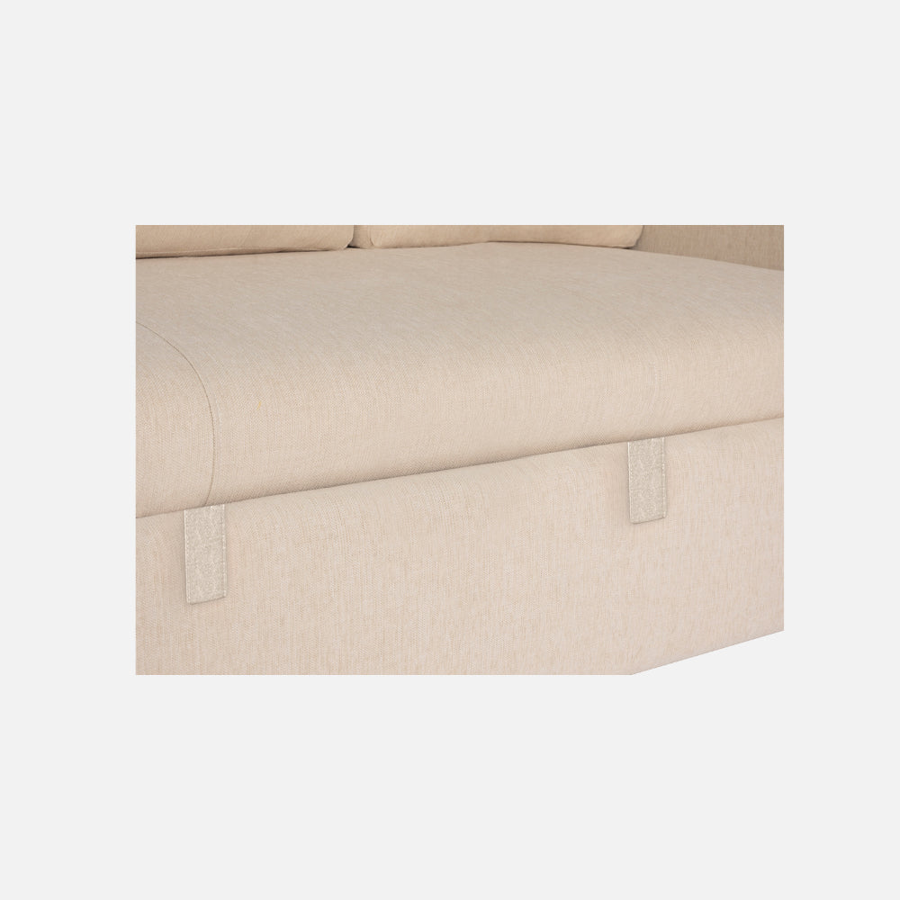 Ease Fabric Sofa cum Bed | 3 seater | Iconic Beige |  Duroflex Furniture