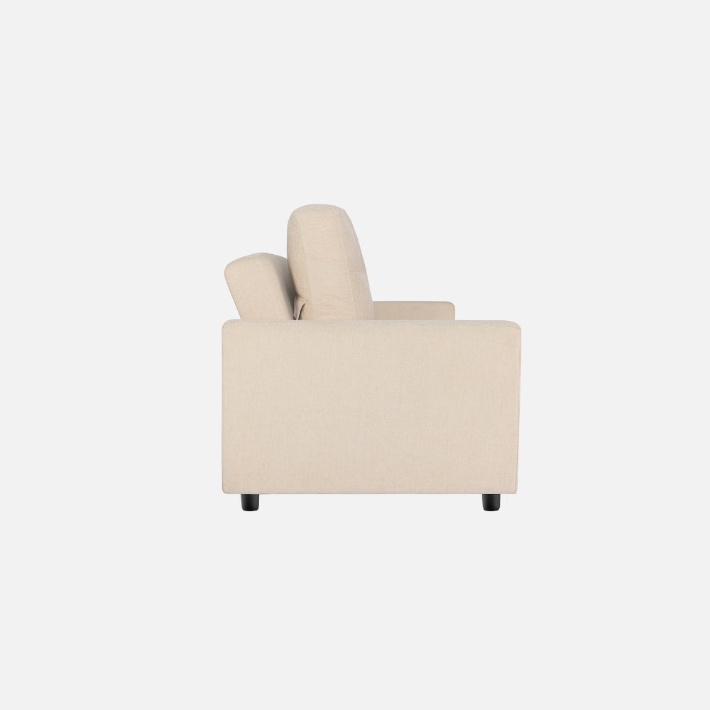 Ease Fabric Sofa cum Bed | 3 seater | Iconic Beige |  Duroflex Furniture