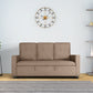 Ease Fabric Sofa cum Bed | 3 seater | Plaster Brown |  Duroflex Furniture