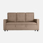 Ease Fabric Sofa cum Bed | 3 seater | Plaster Brown |  Duroflex Furniture