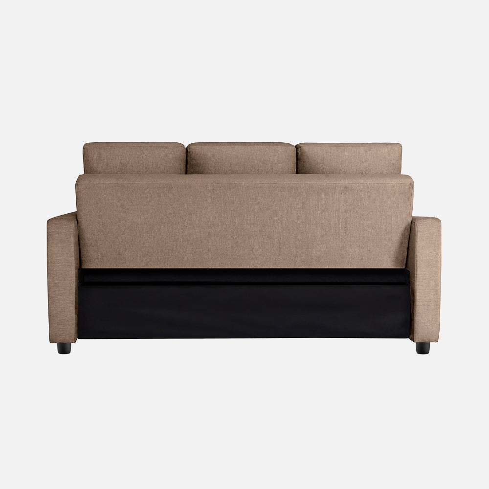 Ease Fabric Sofa cum Bed | 3 seater | Plaster Brown |  Duroflex Furniture