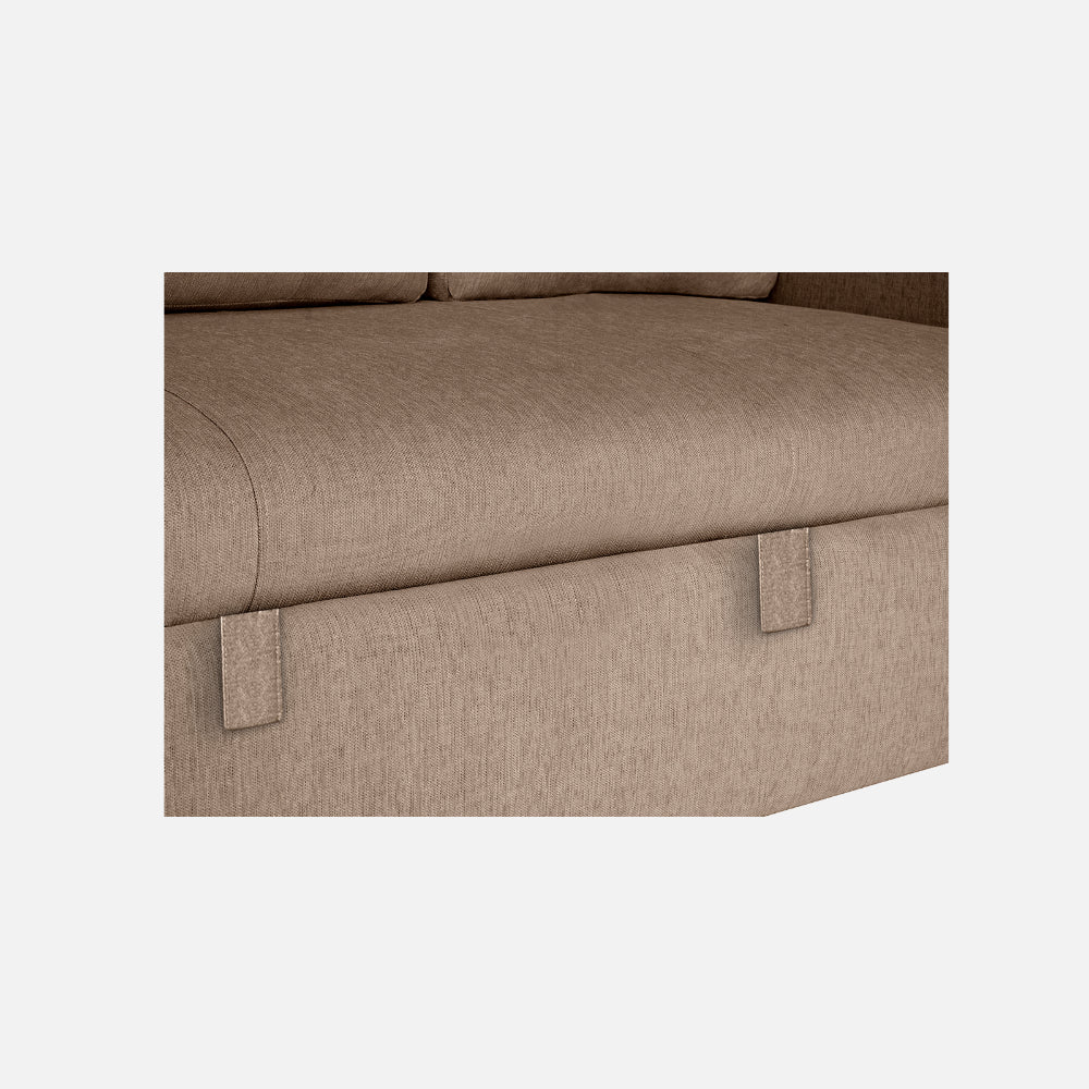 Ease Fabric Sofa cum Bed | 3 seater | Plaster Brown |  Duroflex Furniture