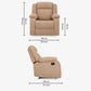 Avalon Brown Fabric Recliner