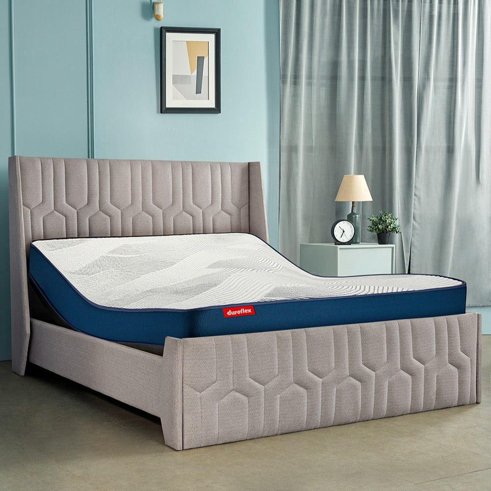 Wave Plus Adjustable Bed with Tranquil Upholstered Bed and Mattress