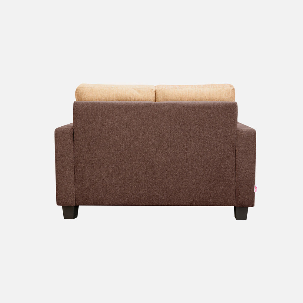 Ease Sand Brown Fabric 2 Seater Sofa