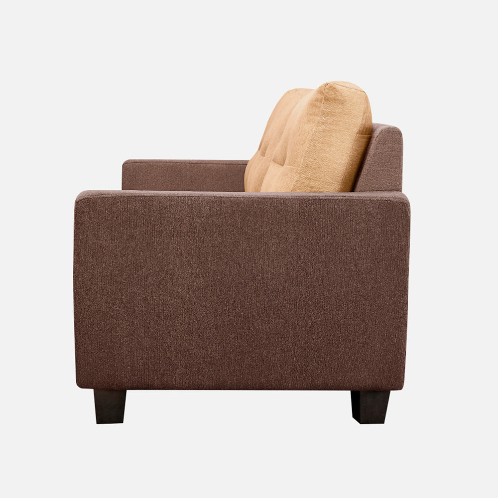 Ease Fabric Sofa | 3 seater | Sand Brown |  Duroflex Furniture