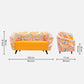 Meadow Sofa | 1 seater | Mustard Palm |  Duroflex Furniture