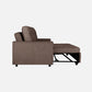 Ease Fabric Sofa cum Bed | 3 seater | Saddle Brown |  Duroflex Furniture