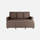 Ease Fabric Sofa cum Bed | 3 seater | Saddle Brown |  Duroflex Furniture