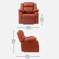 Avalon Motorized Electric Powered  Suede Recliner |  1 seater | Desert Orange |  Duroflex Furniture