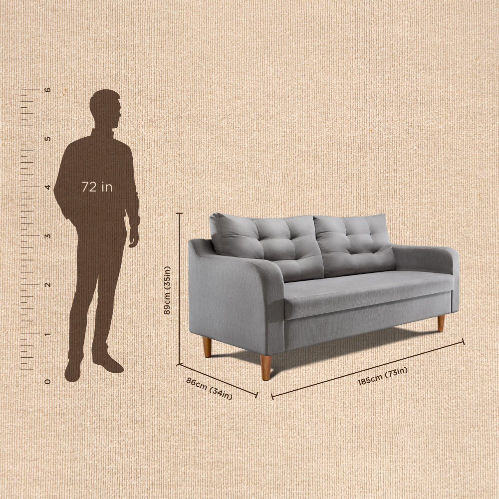 ease|plus|grey|fabric|3|seater|sofa