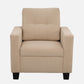 Ease Fabric Sofa | 1 seater | Beige |  Duroflex Furniture
