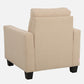 Ease Beige Fabric 1 seater sofa