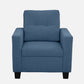Ease Blue Fabric 1 seater sofa