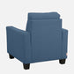 Ease Blue Fabric 1 seater sofa