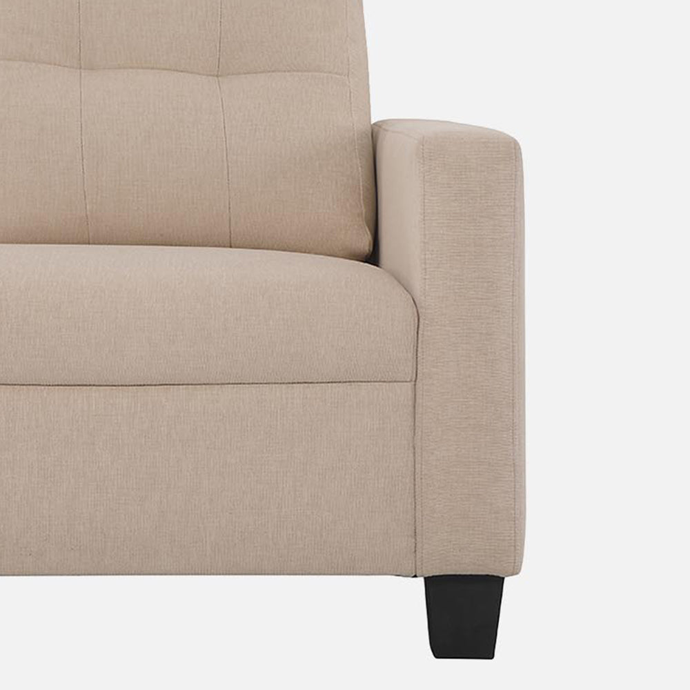 Ease Beige Fabric 3 Seater Sofa