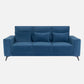 Eden Sapphire Blue Fabric 3 Seater Sofa